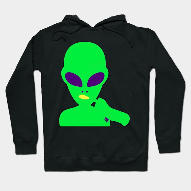 alien Hoodie by timegraf